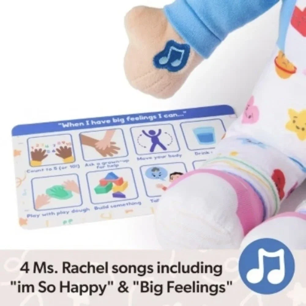 Ms. Rachel Big Feelings Speak and Sing Doll New without box Learning Soft Plush